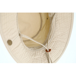 Beige Cotton Bucket Hat - Fiebig