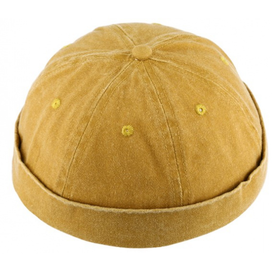 Docker Lelio Cotton Yellow Mustard Beanie - Traclet
