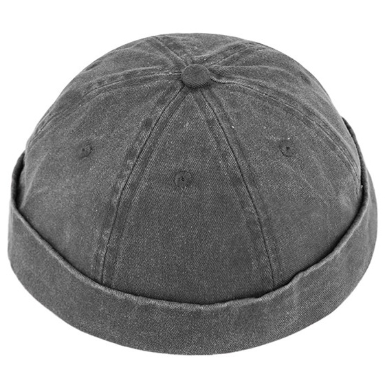 Docker Lelio Cotton Beanie Black - Traclet