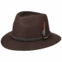 Chapeau Feutre Tresse Traveller Marron - Stetson