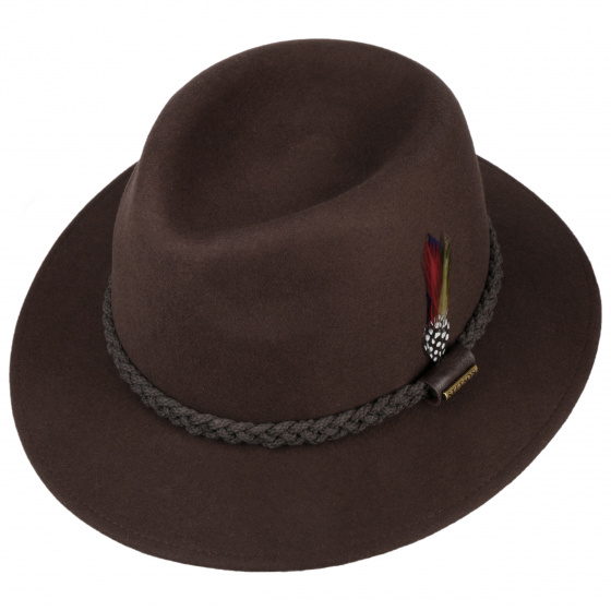 Brown Braided Traveller Felt Hat - Stetson