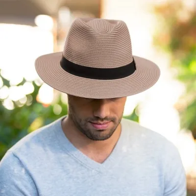 Chapeau Fedora Pana-Mate Taupe - House of Ord