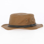 Kirwee Sheepskin Leather Hat in Taupe - Aussie Apparel