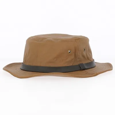 Kirwee Sheepskin Leather Hat in Taupe - Aussie Apparel