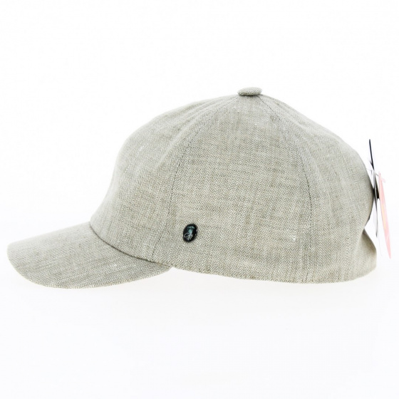 Casquette Baseball Chevrons Lin Beige - City Sport
