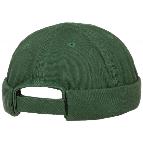 Ocala Docker Beanie Cotton Green - Stetson