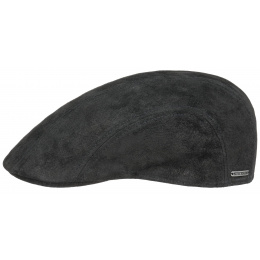 Madison Dane Leather Cap Black - Stetson