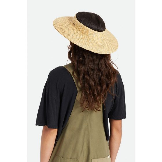 Joanna Honey Natural Straw Visor - Brixton