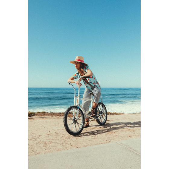 Joanna Wide Brim Natural Straw Traveller Hat Aloha - Brixton