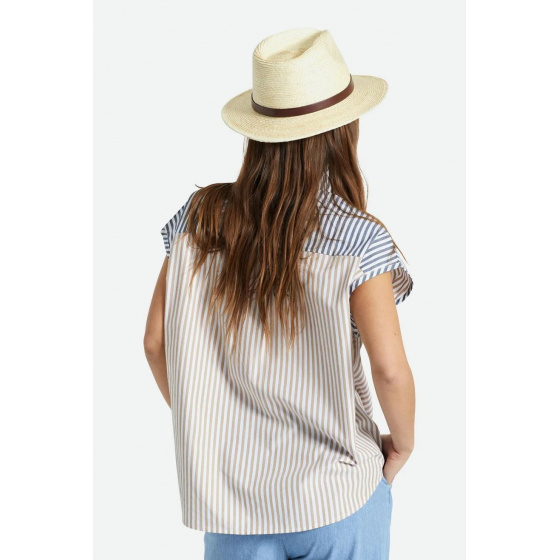 Fedora Messer Natural Straw Hat - Brixton