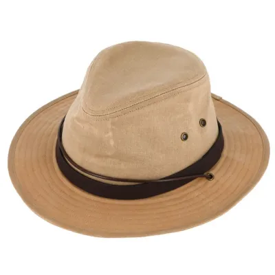 Walker Waxed Beige Hat - Traclet