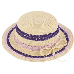 Chapeau Cloche Chloé Enfant Paille - Traclet