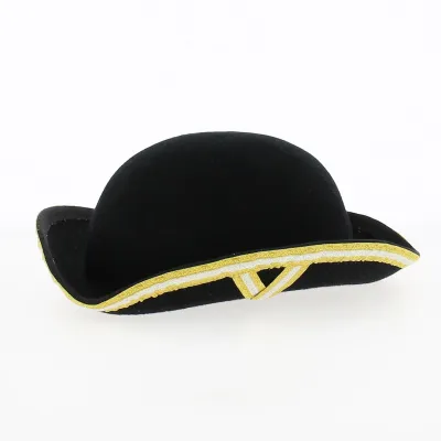 Tricorn hat Lampions Galon type maitre d'équipage de vènerie