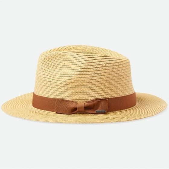 Brixton Rio Natural Straw Fedora Hat