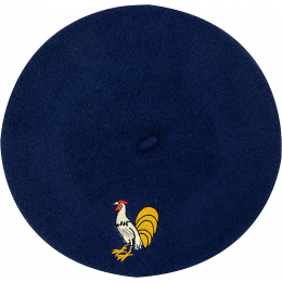 Navy Blue Basque Rugby Supporter Beret - Traclet