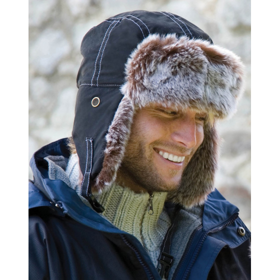 Chapka Fausse Fourrure Result Noir - Traclet