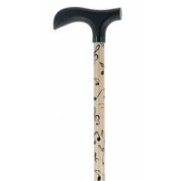 Adjustable Aluminium Cane Note de Musique - Fayet