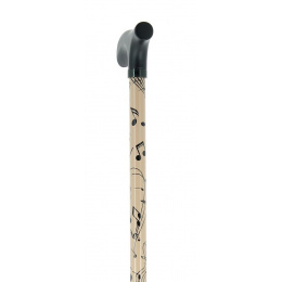 Adjustable Aluminium Cane Note de Musique - Fayet