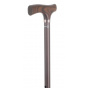 Adjustable Aluminum Cane with Wooden Handle - Fayet