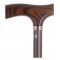 Adjustable Aluminum Cane with Wooden Handle - Fayet