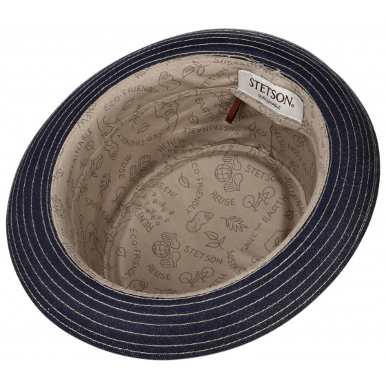 Chapeau Porkpie Pawling Coton - Stetson Chapeau Porkpie Pawling Coton - Stetson