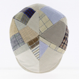 Beige Linen Patchwork Camisole Cap - Traclet