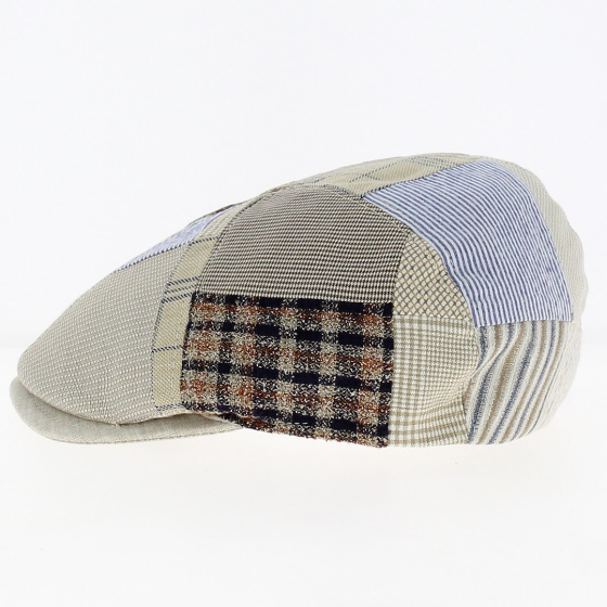 Casquette Bombée Patchwork Lin Beige - Traclet Casquette Bombée Patchwork Lin Beige - Traclet