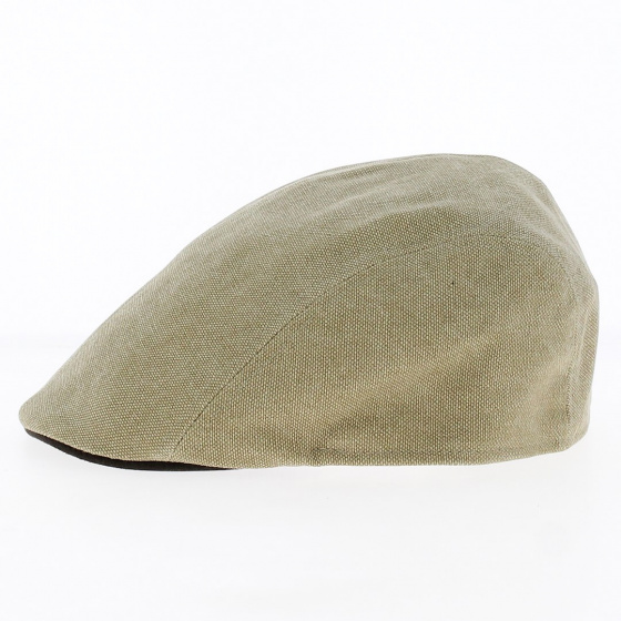Beige cotton flat cap - Traclet Beige cotton flat cap - Traclet