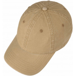 Ducor Dark Beige Cotton Baseball Cap - Stetson