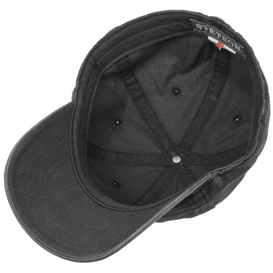 Casquette Baseball Ducor Noire Coton UPF 40+ - Stetson Casquette Baseball Ducor Noire Coton UPF 40+ - Stetson