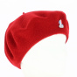 Red beret with XV de France Rugby pin - Laulhère