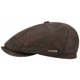 McCook Brown Leather Stetson Cap