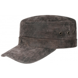 Army Minnesota Raymore Leather Brown Cap - Stetson