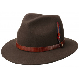 Chapeau Traveller Feutre Laine Marron - Stetson