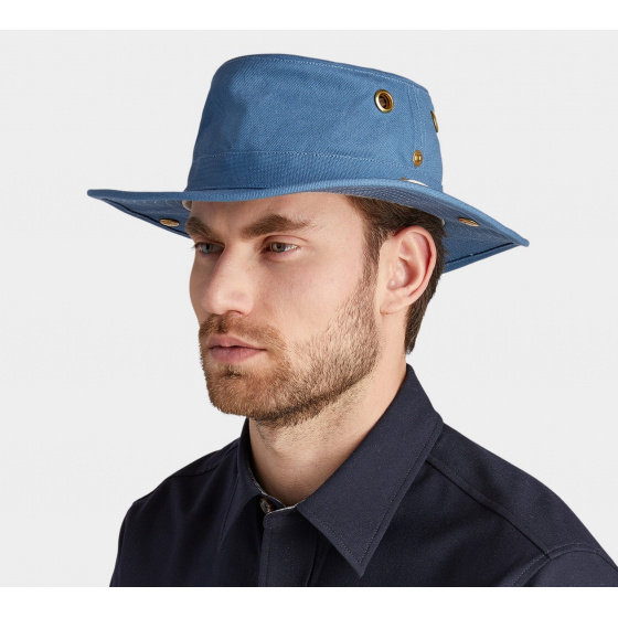 Sky Blue Cotton Traveller T3 Hat - Tilley