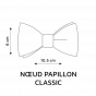 Two-Tone Navy Blue and Blue Linen Reversible Bow Tie - Le Coq En Pap