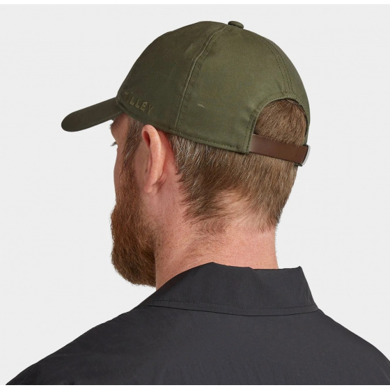 Olive Waxed Cotton Baseball Cap - Tilley Olive Waxed Cotton Baseball Cap - Tilley
