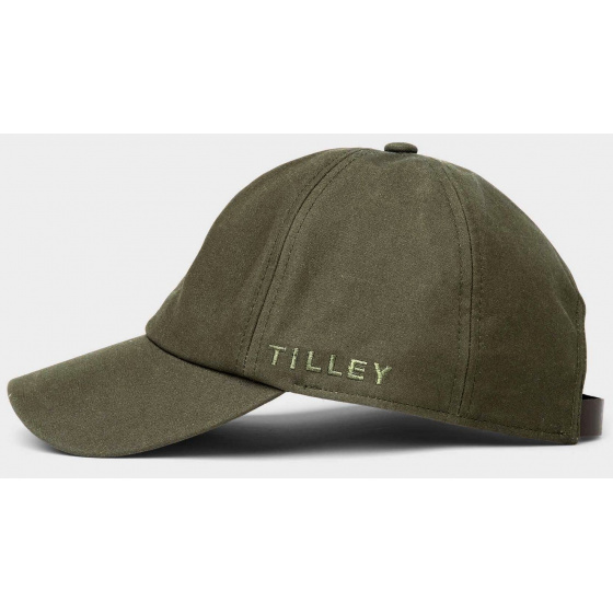 Olive Waxed Cotton Baseball Cap - Tilley Olive Waxed Cotton Baseball Cap - Tilley