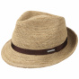 Stetson Mitchell Raffia Porkpie Player Hat - Brown