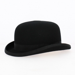 Harry Wool Felt Bowler Hat Black - Traclet