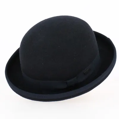 Chapeau Melon Feutre Laine Marine - Guerra 1855