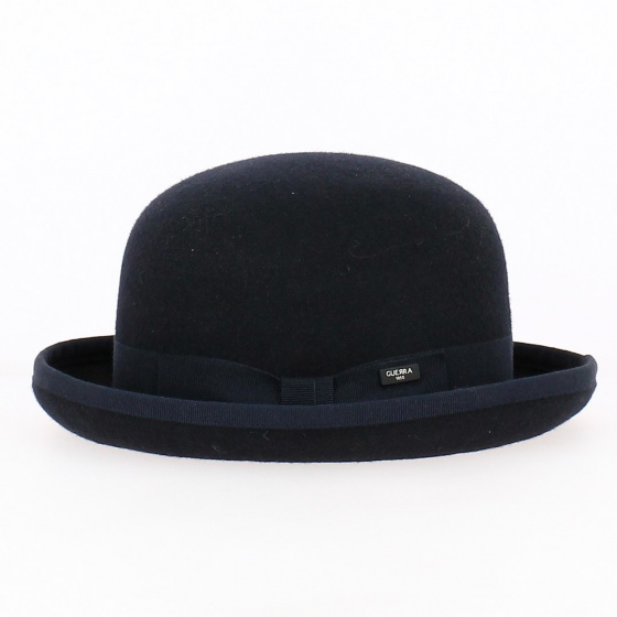 Melon Hat Wool Felt Navy - Guerra 1855