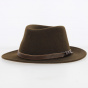 Fedora Jamer Brown Wool Felt Hat - Traclet