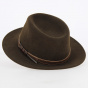 Fedora Jamer Brown Wool Felt Hat - Traclet