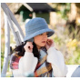 Elza Ice Blue Fleece Bucket Hat with Ear Flaps - Traclet