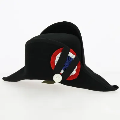 Bicorne Cocarde Felt Wool Black - Traclet