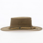 Squashy Leather Hat UPF 50+ Bronco Beige - Barmah