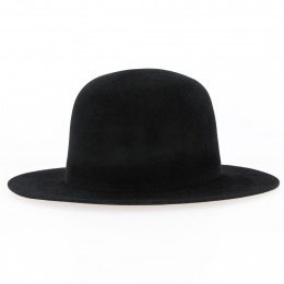 Chapeau Melon Palmade Feutre Poil Noir - Traclet