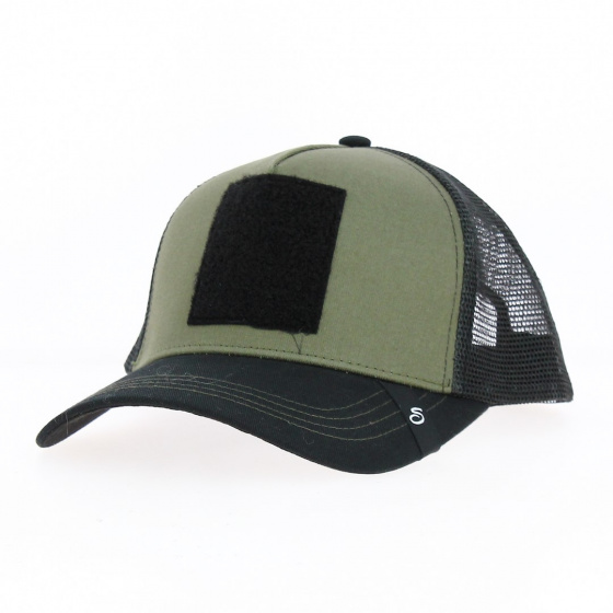 Casquette Baseball Trucker Patch Vert Army - Scratchy's
