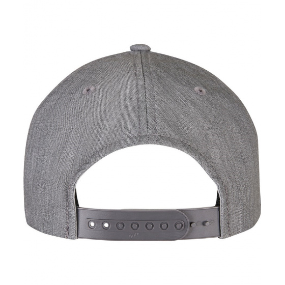 Grey and Khaki Polyester Baseball Cap - Flexfit Grey and Khaki Polyester Baseball Cap - Flexfit